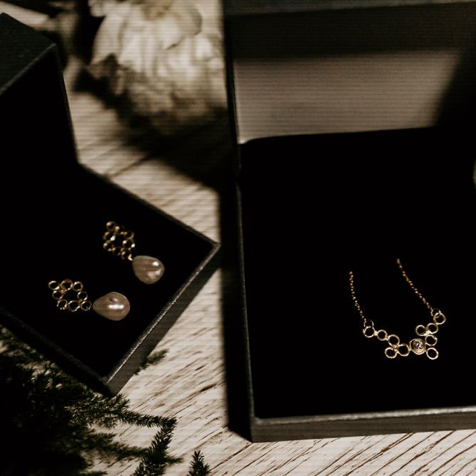 Matching Earrings and Necklace Set