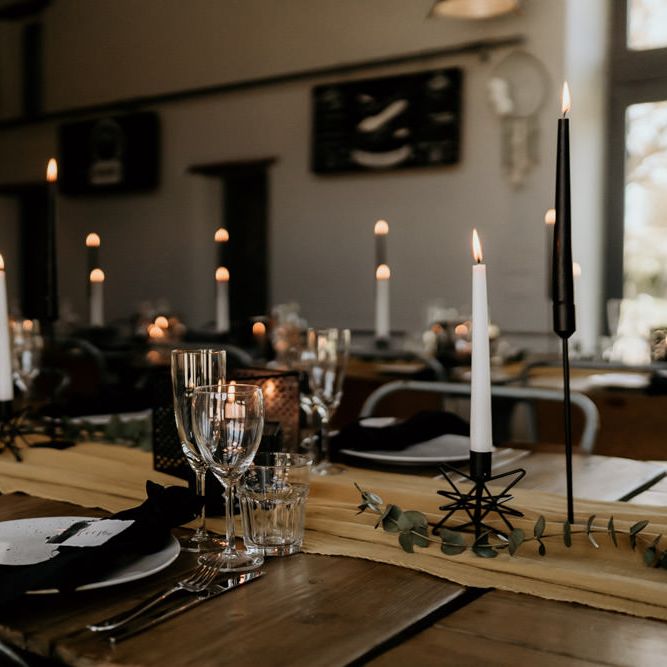 Cut Glass and Magical Candle Light Wedding Table Decor