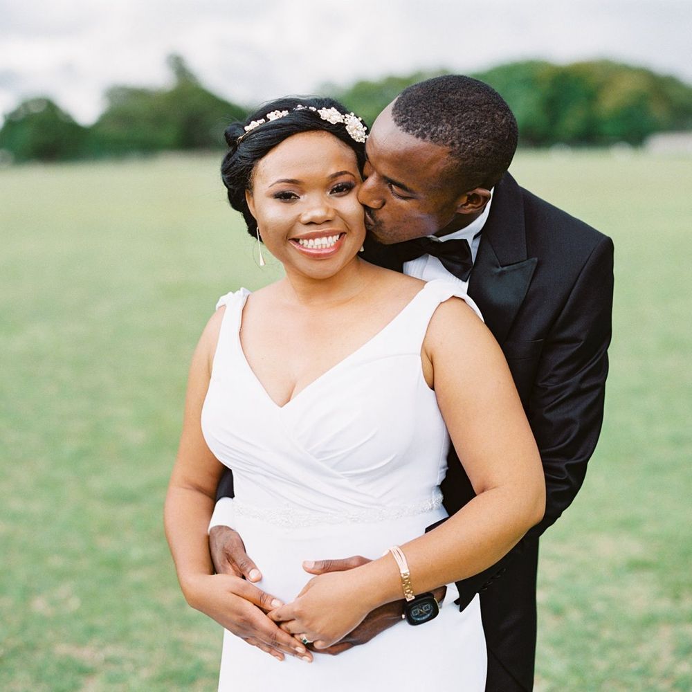 Black bride at Africa wedding