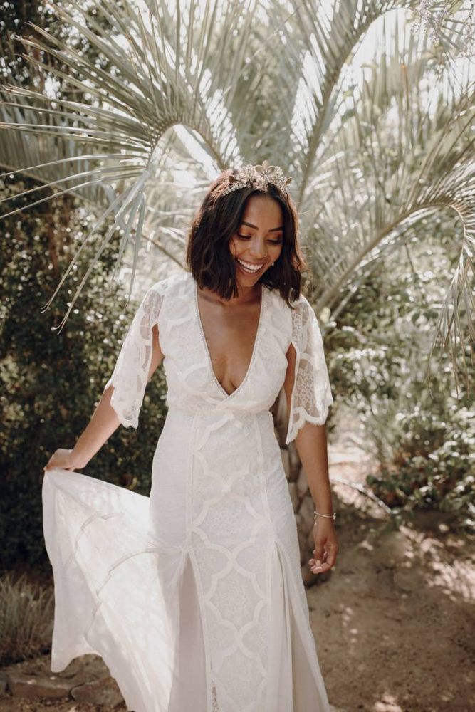 boho wedding dress older bride Boho Wedding Fall Wedding Dresses For Older Brides Hippie Wedding Gowns Boho Bridal Dresses UCenter Dress