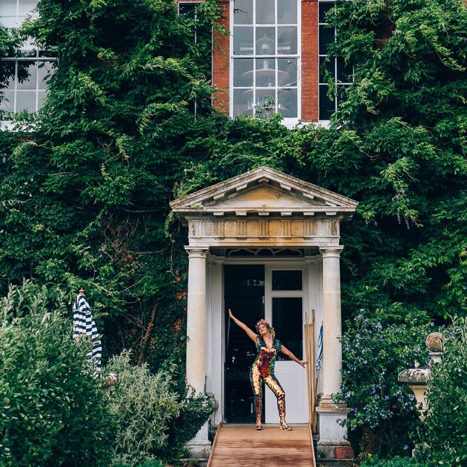 Bride In Sequinned Jumpsuit // Images By Casey Avenue Photography