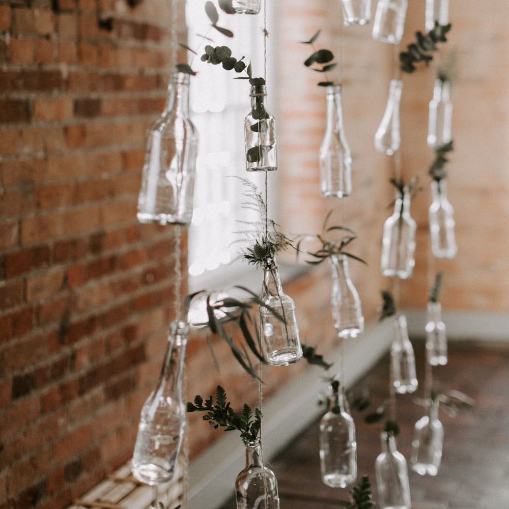 White Linen &amp; Green Foliage For Wedding Reception // Images By Grace Elizabeth Photo And Film