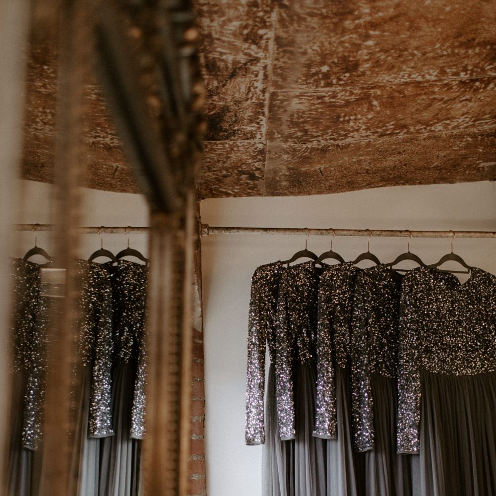 Charcoal Grey Bridesmaids Dresses // Images By Grace Elizabeth Photo And Film