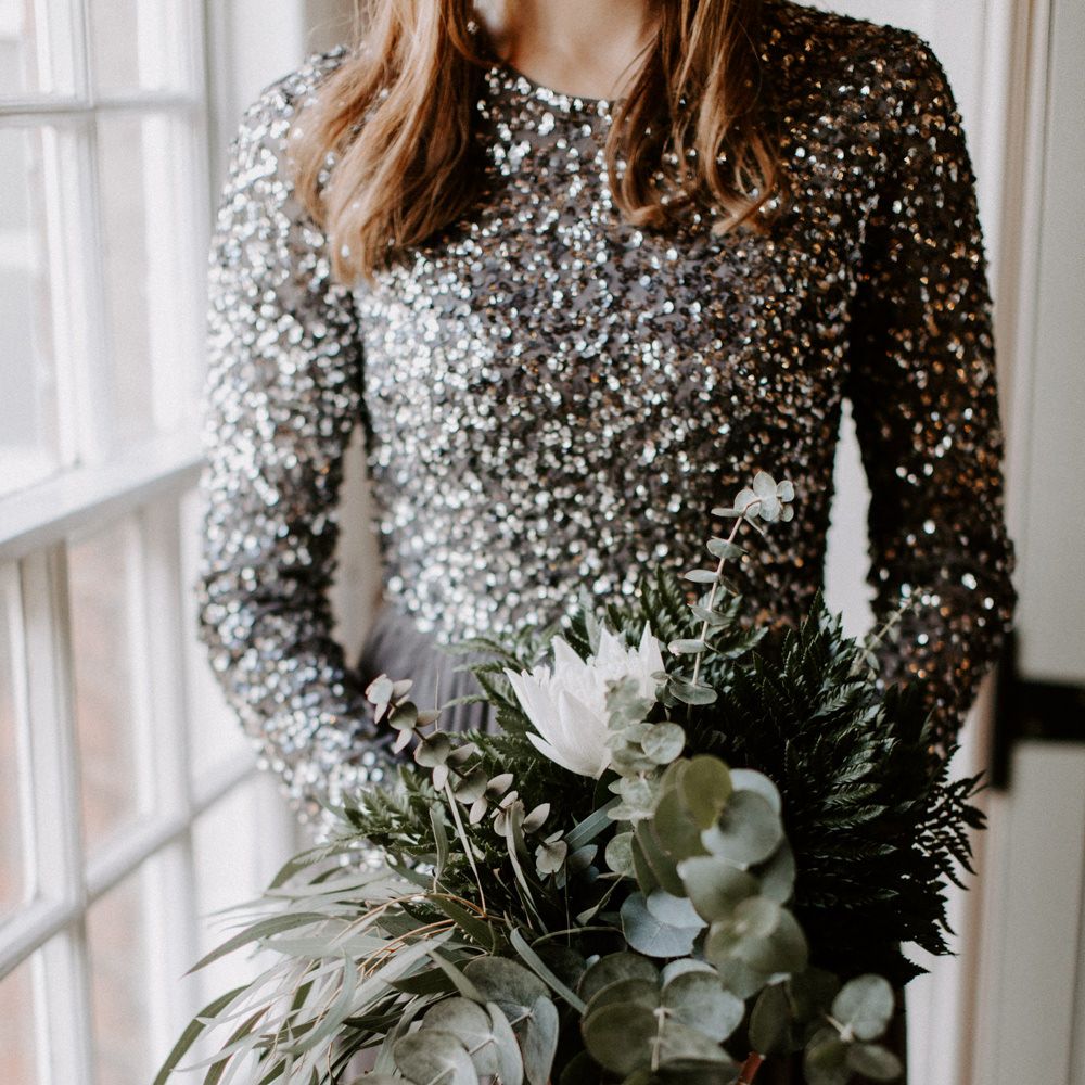 Bridesmaids In Charcoal Grey // Images By Grace Elizabeth Photo And Film