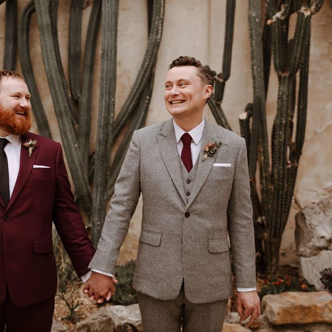 Mr and Mr portrait at Syon Park wedding by The Curries