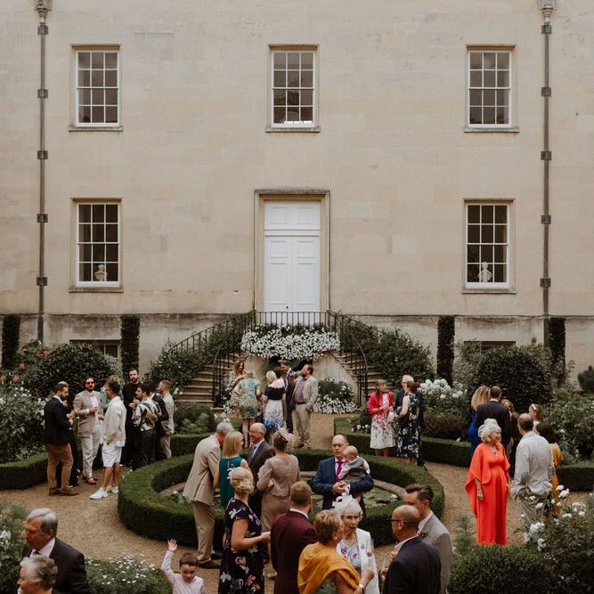 Drinks reception at Syon Park wedding