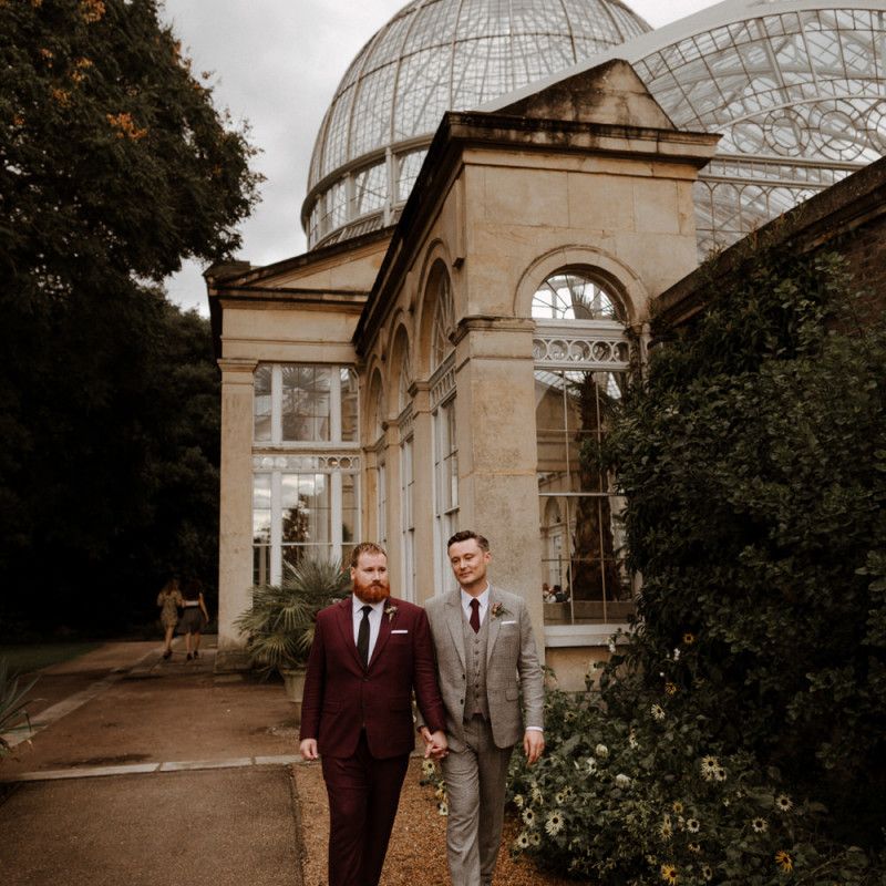 same sex portrait by The Curries at Syon Park wedding