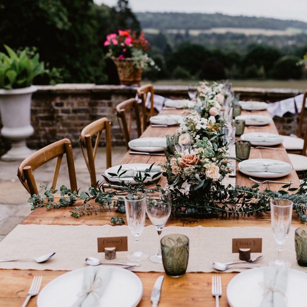 Intimate outdoor reception for 2020 wedding