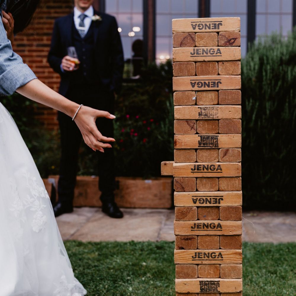 Giant Jenga garden games