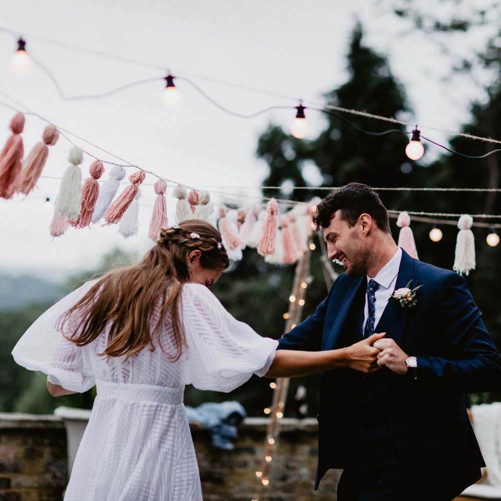 outdoor garden party reception for 2020 wedding