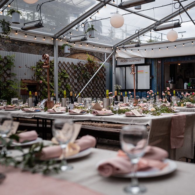 Romantic Pink Wedding Decor at Peckham Springs Wedding Reception