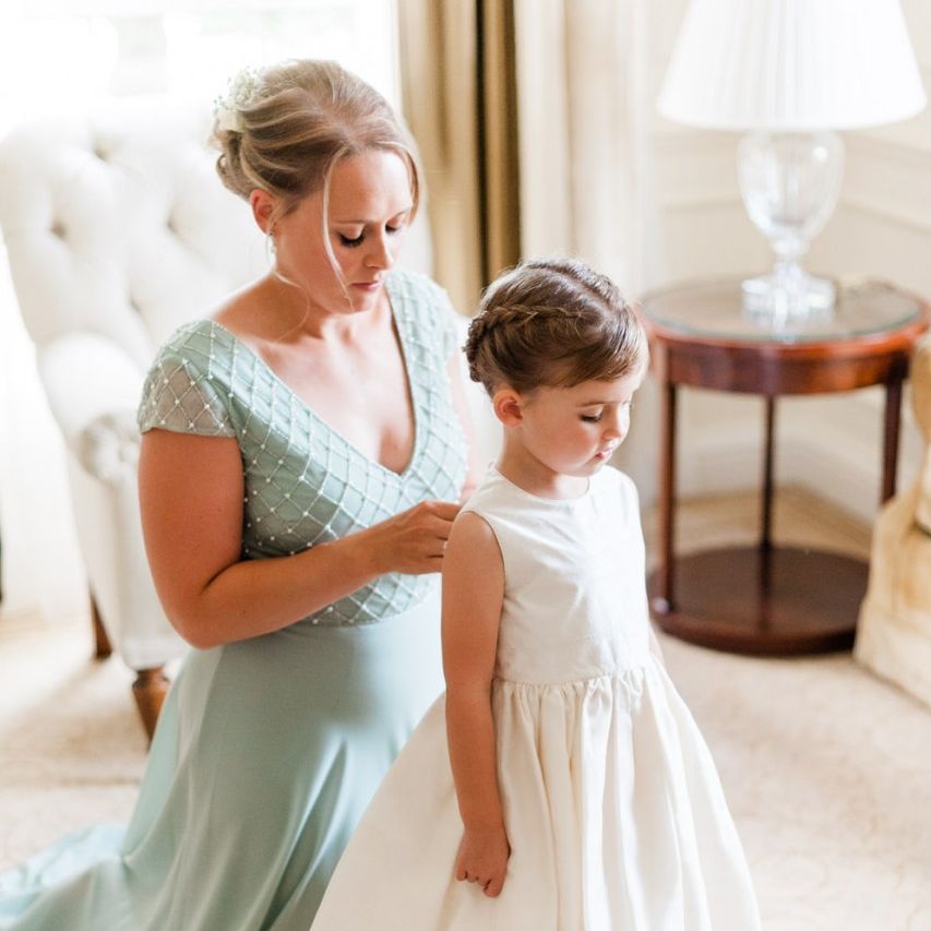 Bridesmaid and flower girl at Four Seasons Hampshire