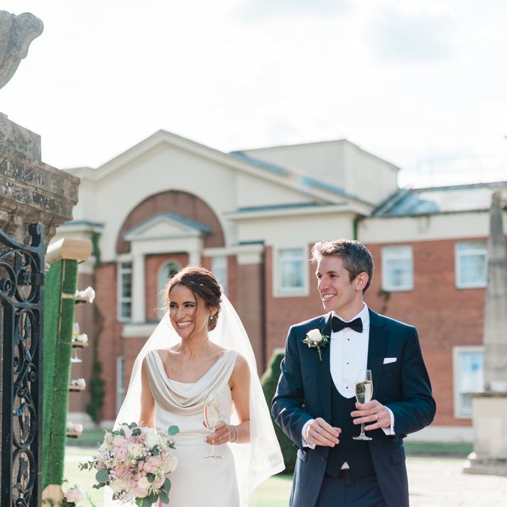 Bride and groom at Four Seasons Hampshire