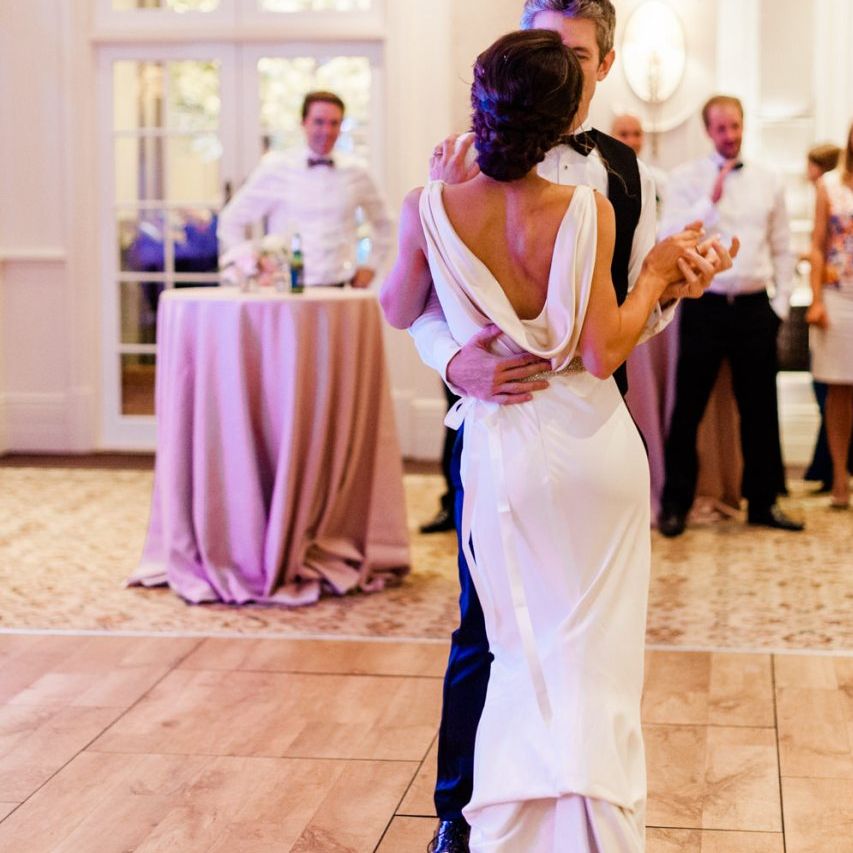 Bride and groom first dance