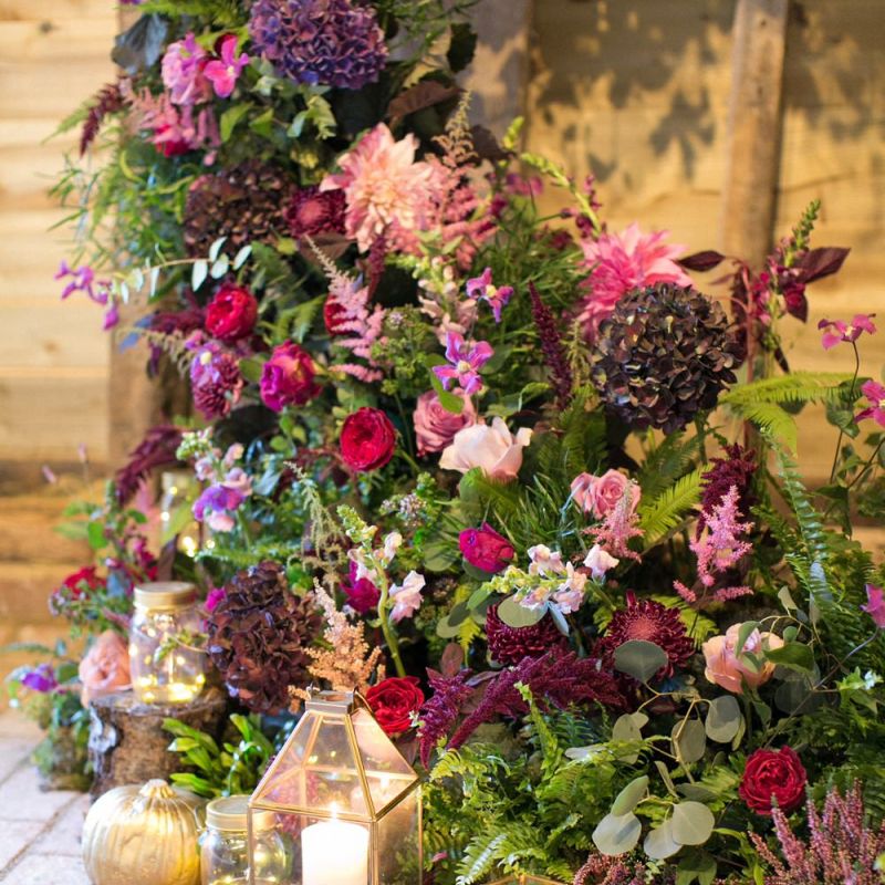 Purple, Plum, Aubergine and Berry Wedding Flowers