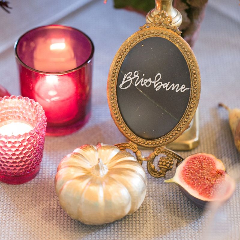 Miniature Blackboard Frame Table Name