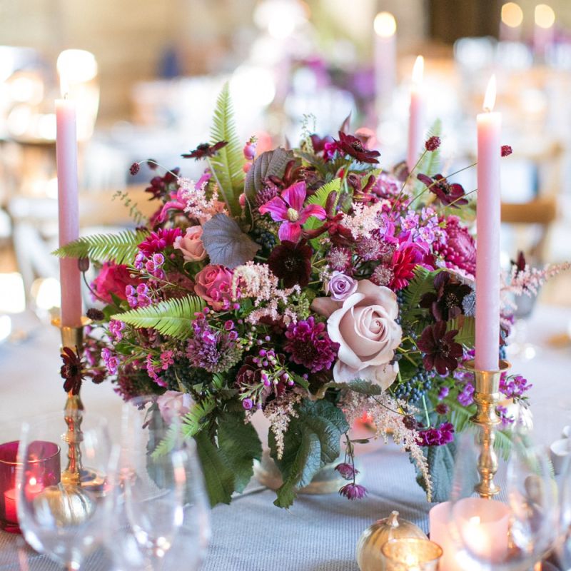 Purple, Plum, Berry and Aubergine Wedding Flowers