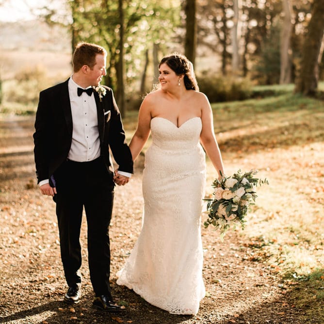 Bride in Badgley Mischka  Lace Bridal Gown | Groom in Black Tie | Elegant Grey, Green, White &amp; Gold Black Tie, Marquee Wedding at Tullyveery House N. Ireland with Decor &amp; Styling by Mood Events | The Lou's Photography | Soul &amp; Rise Film