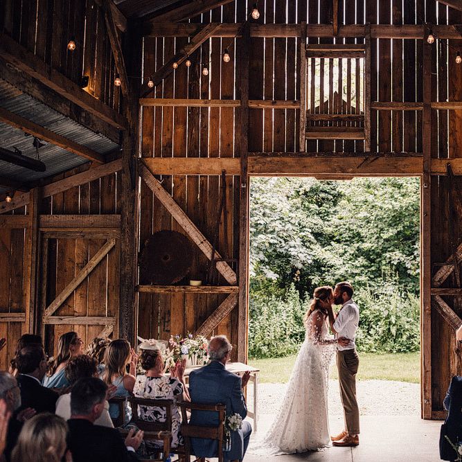 Humanist wedding ceremony at Nancarrow Farm