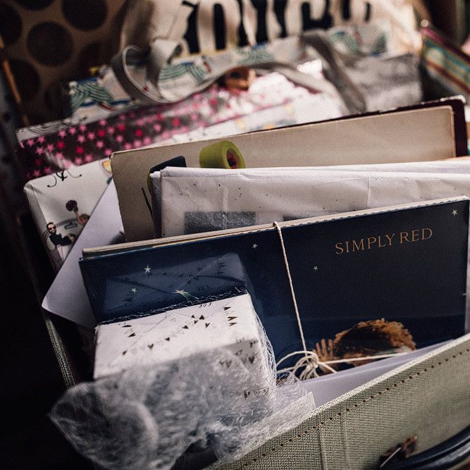 Vinyls and cards box