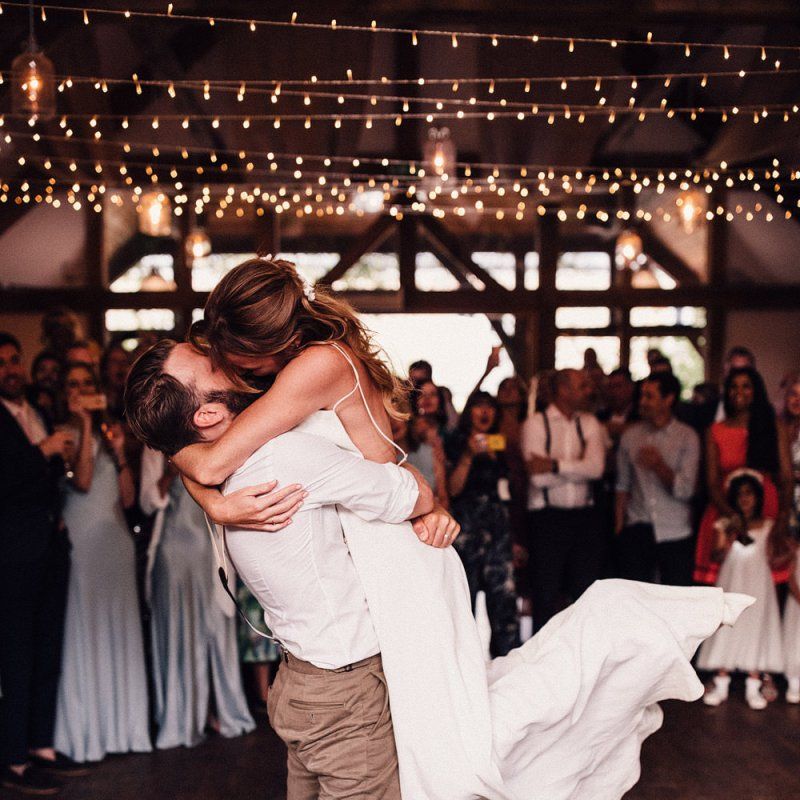 Bride and groom first dance