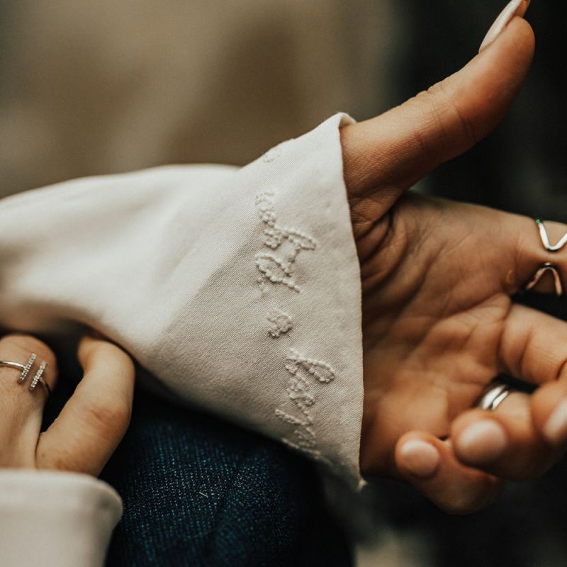 Embroidered Wedding Dress Sleeve