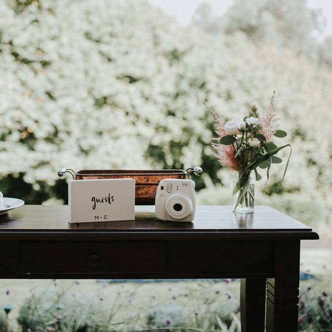Guest Book With Polaroid Camera