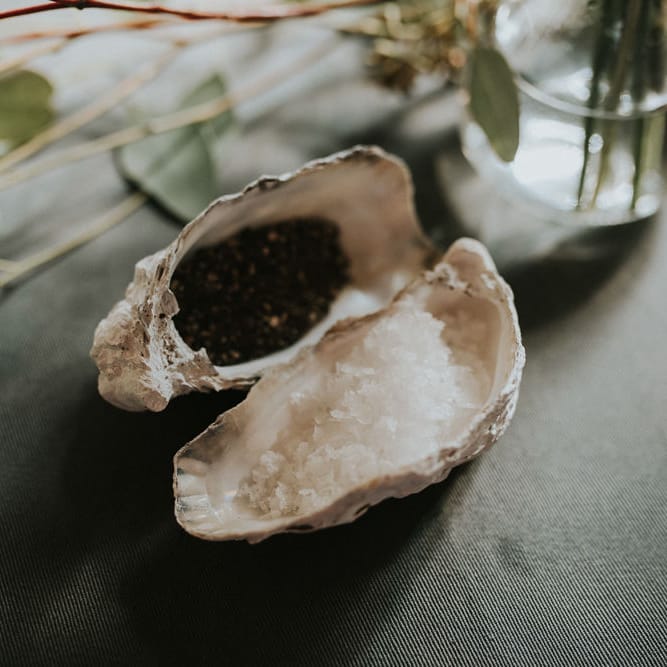 Shell Salt And Pepper Pinch Pots