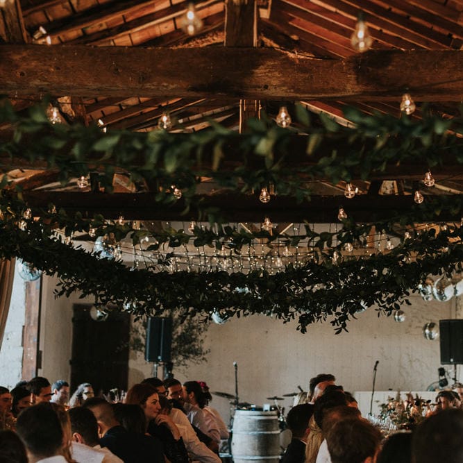 Hanging Foliage Garlands For Wedding Reception