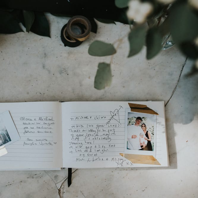Guest Book With Polaroids For Wedding