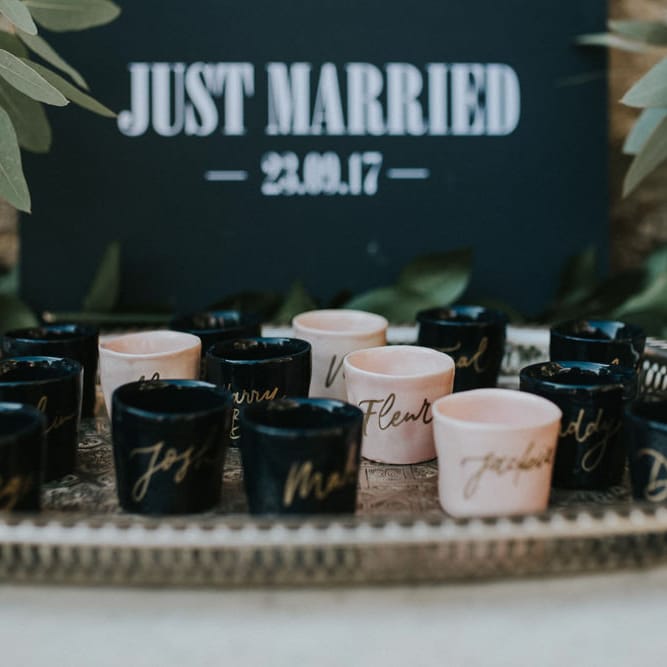 Tea Light Holder Wedding Favours