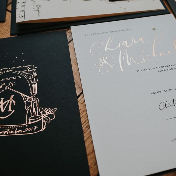 Bespoke Handwritten Stationery And Signage For Wedding By Lamplighter London