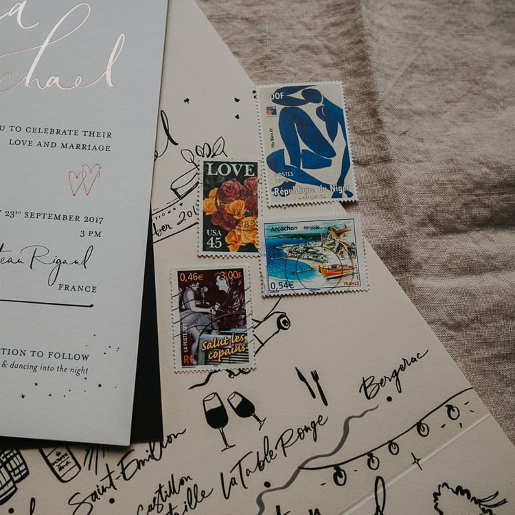 Bespoke Handwritten Stationery And Signage For Wedding By Lamplighter London
