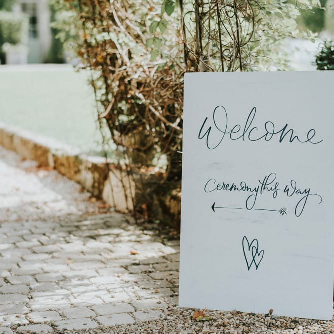 Bespoke Handwritten Stationery And Signage For Wedding By Lamplighter London