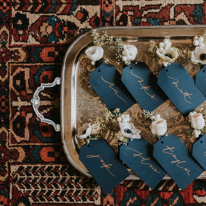 Bespoke Handwritten Stationery And Signage For Wedding By Lamplighter London