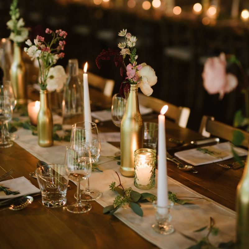 Taper Candles and Votive Candle Light