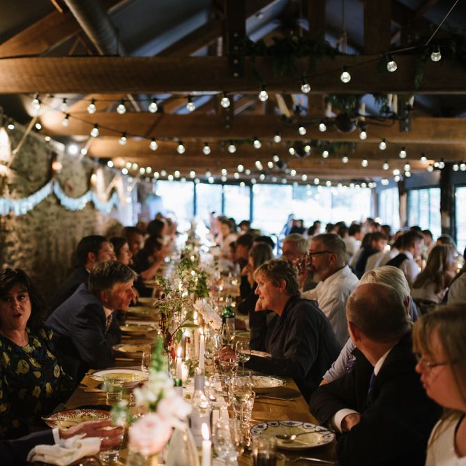 Wedding Breakfast with Romantic Candle Light