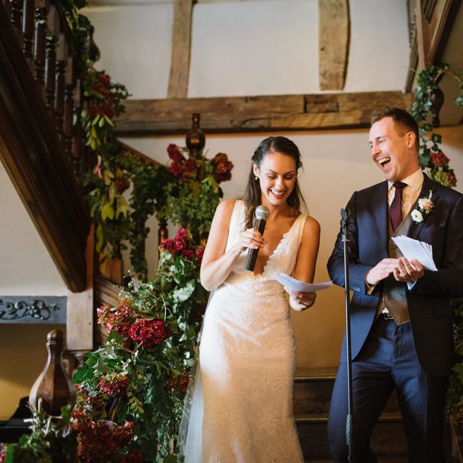 Bride and Groom Give Joint Speeches