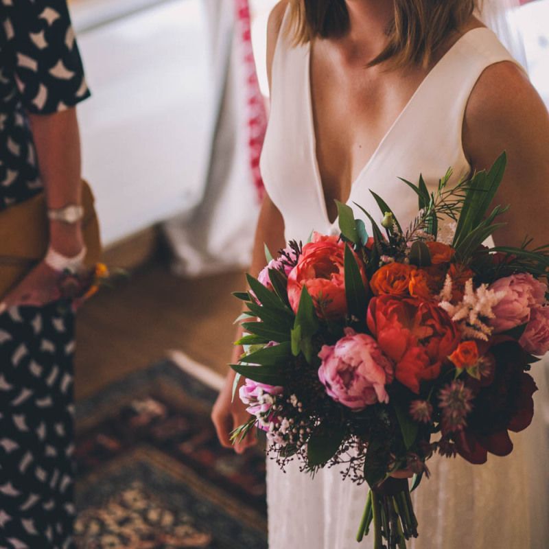 Peony Bouquet For South France Wedding