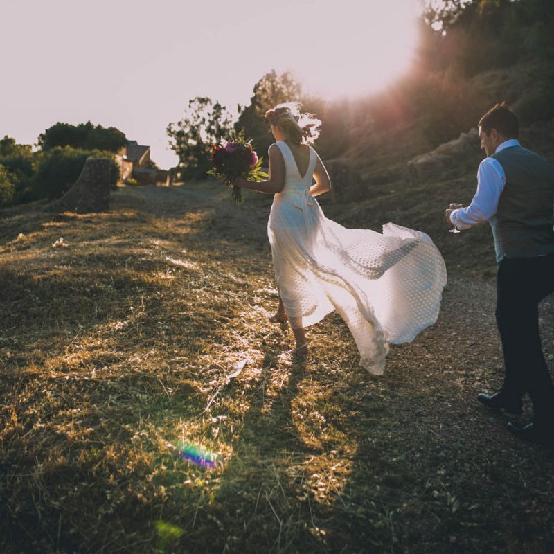 Charlie Brear Wedding Dress and Over Skirt
