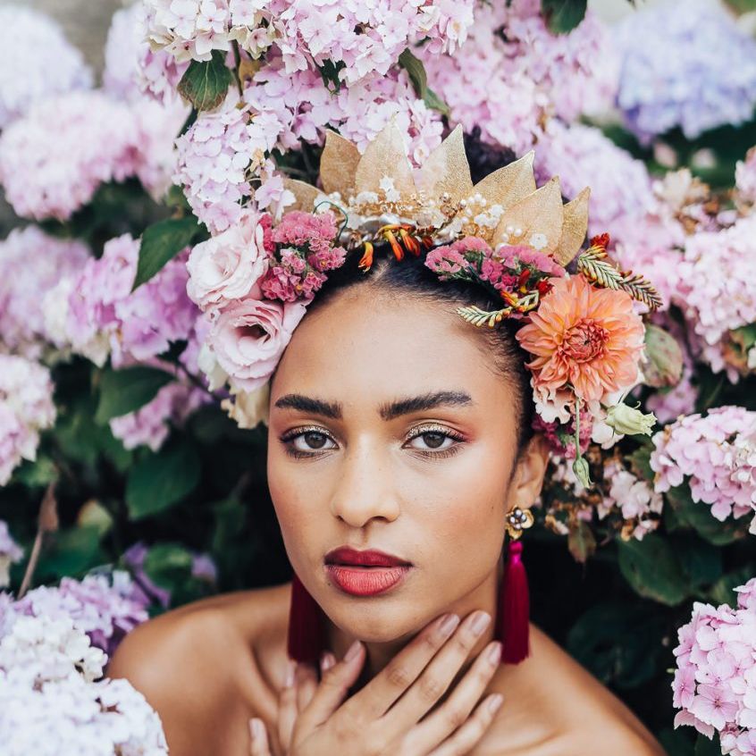 bridal makeup for black bride