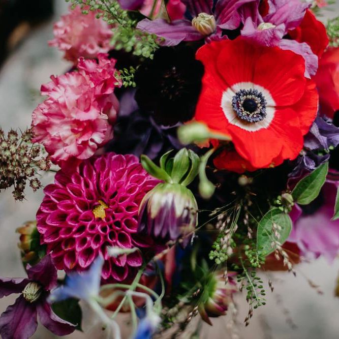 Bright flowers for a colourful kitsch celebration in London