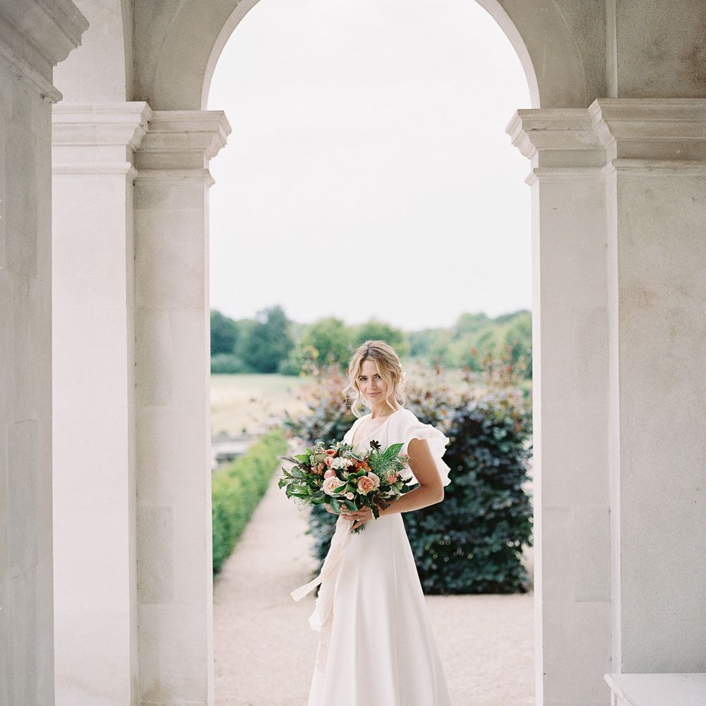 Bride in Lace Cherry Williams London Gown | Elegant Summer Inspiration at St Giles House, Dorset by Jessica Roberts Design   Imogen Xiana Photography