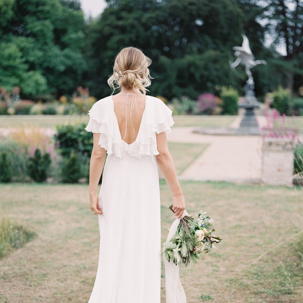 Bride in Lace Cherry Williams London Gown | Elegant Summer Inspiration at St Giles House, Dorset by Jessica Roberts Design   Imogen Xiana Photography
