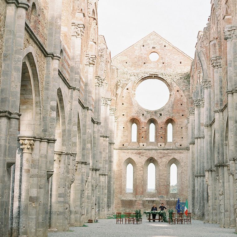 Borgo Santo Pietro Open Air Church in Tuscany, Italy
