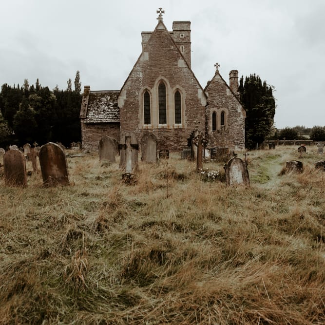Welsh church wedding