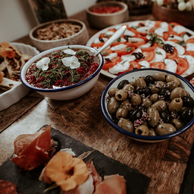 Intimate wedding reception wedding breakfast