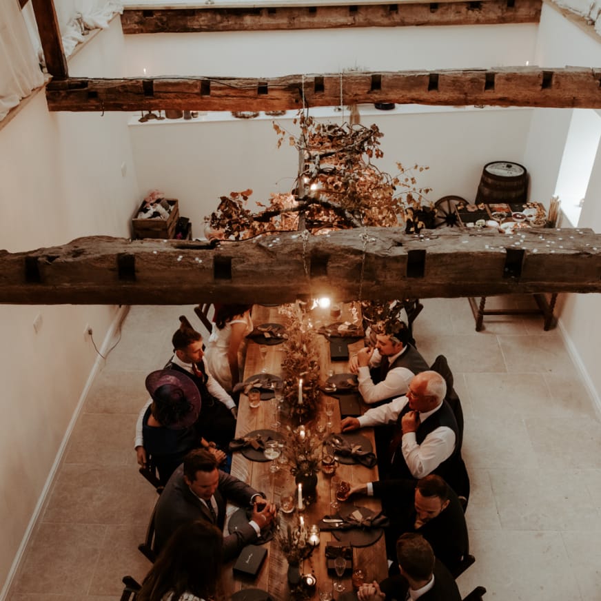 September 2020 wedding reception