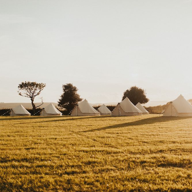Glamping for wedding guests