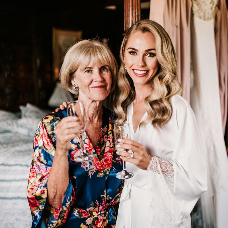 Bride and Mother of The Bride on Wedding Morning